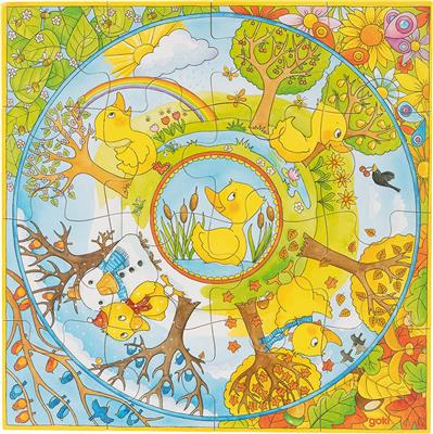 Rompecabezas de pato - 4 estaciones