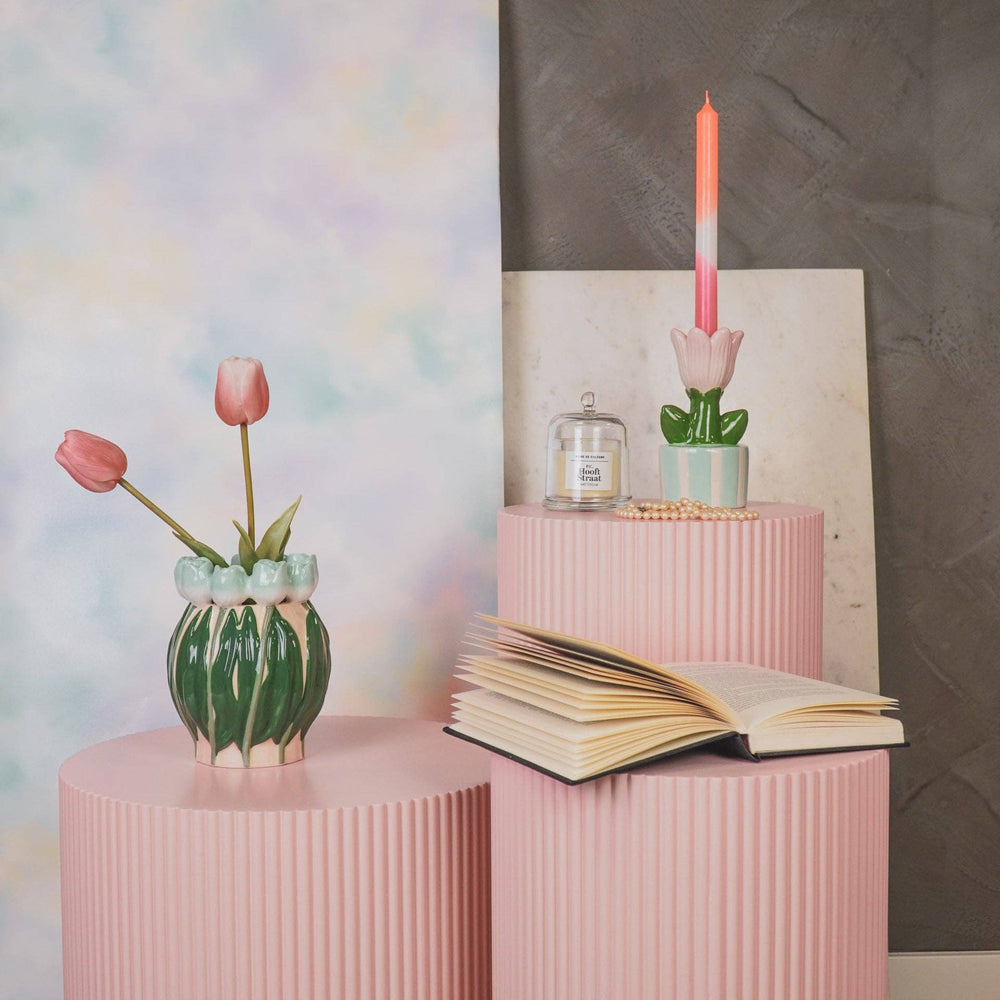 Vase Tulipes - Menthe/Vert