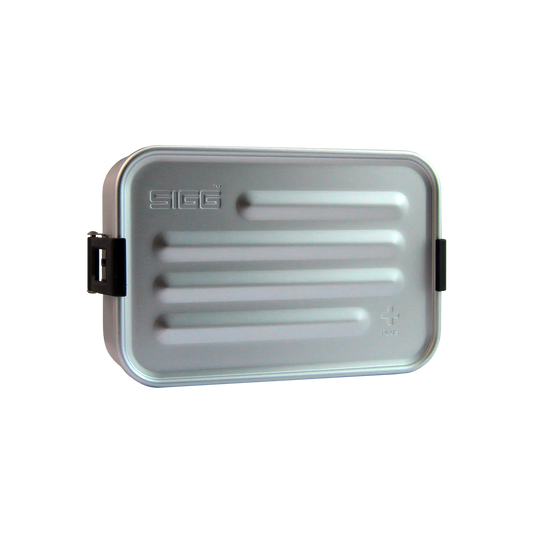 Fiambrera, recipiente metálico para alimentos, aluminio