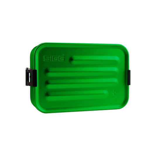 Fiambrera metálica verde