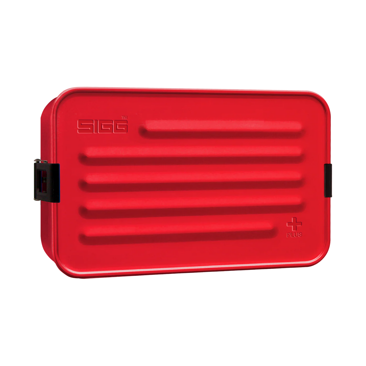 Lancheira/recipiente para alimentos em metal vermelho