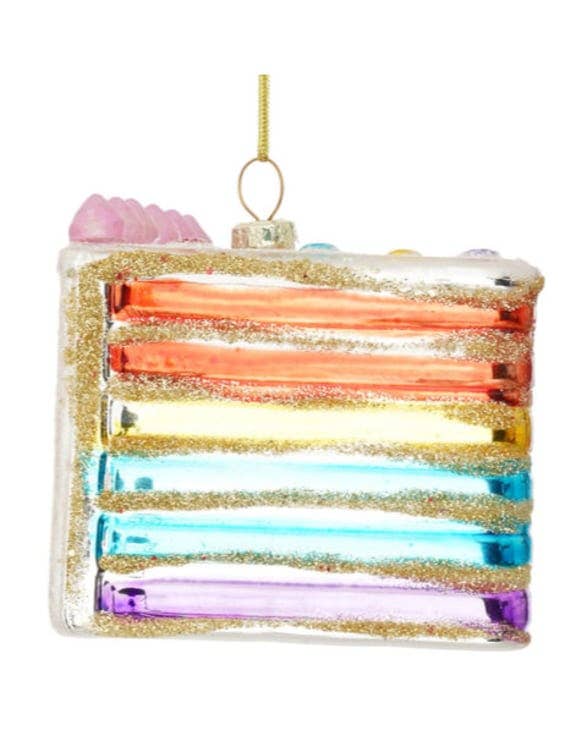Decorazione a forma di fetta di torta appesa