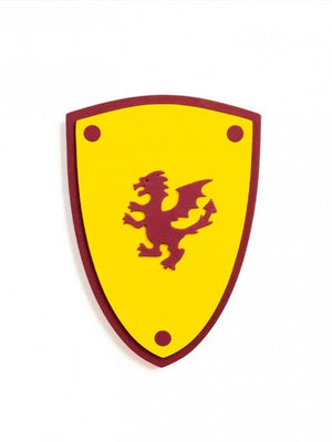 Yellow Softik Shield with Dragon