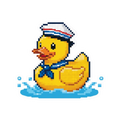 Sea Duck Pixel Sticker