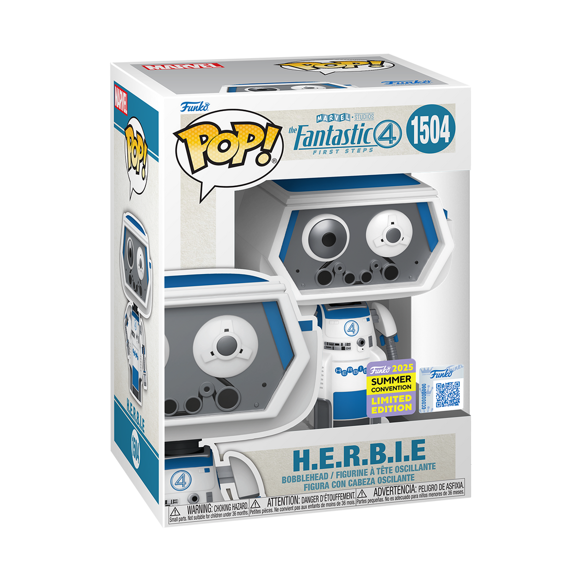 Funko Pop! H.E.R.B.I.E. Fantastic Four First Steps #1504 - boîte