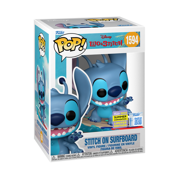 Funko Pop! Stitch sur Planche de Surf – Lilo et Stitch