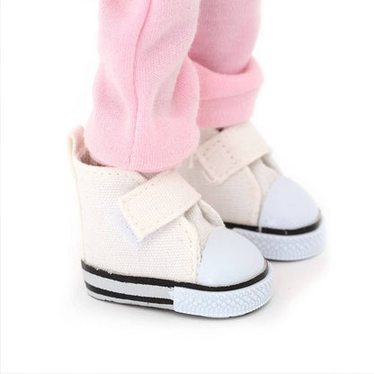 Tina-pop in roze trainingspak - 32 cm