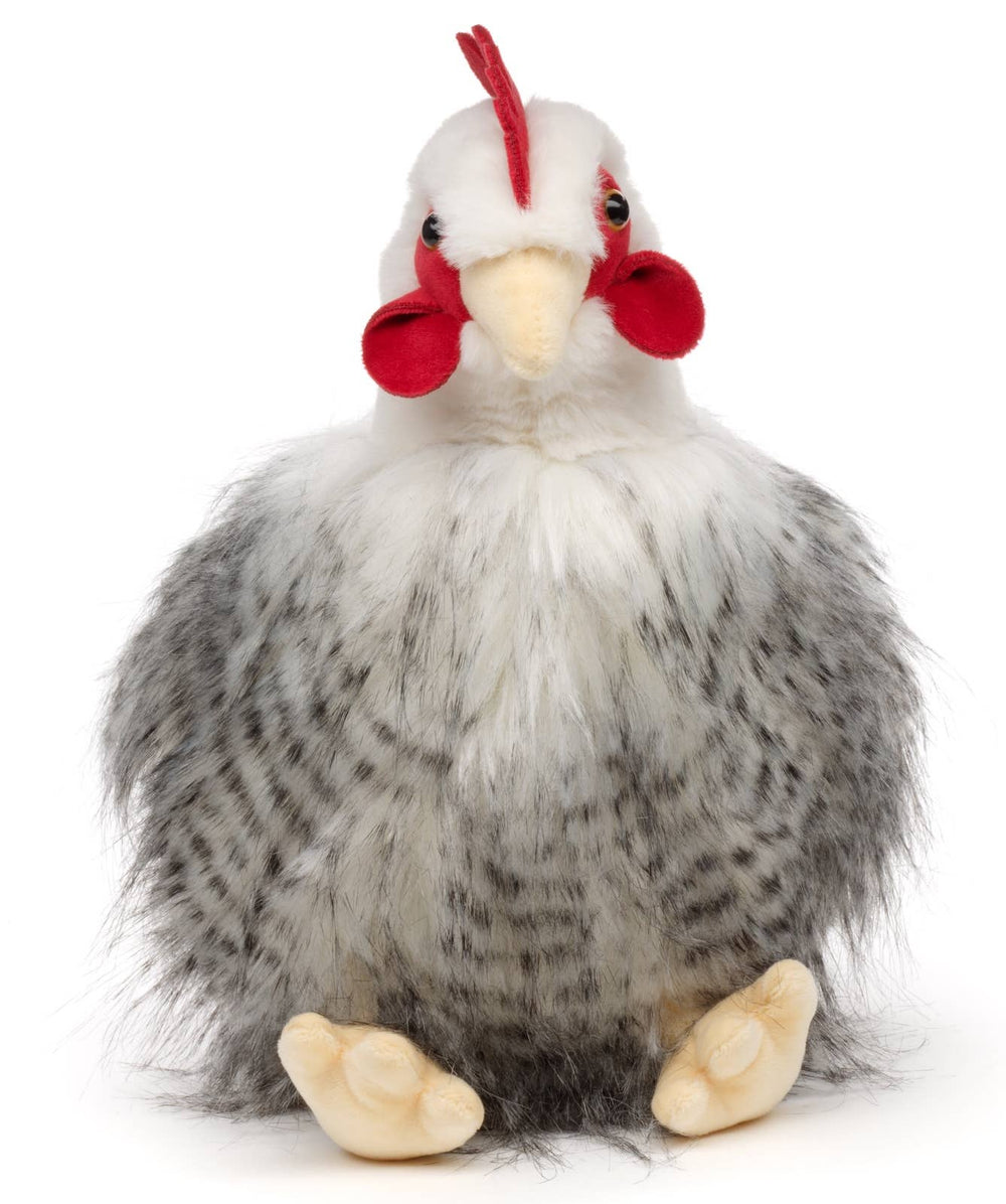 Peluche Poule Assis avec Œuf