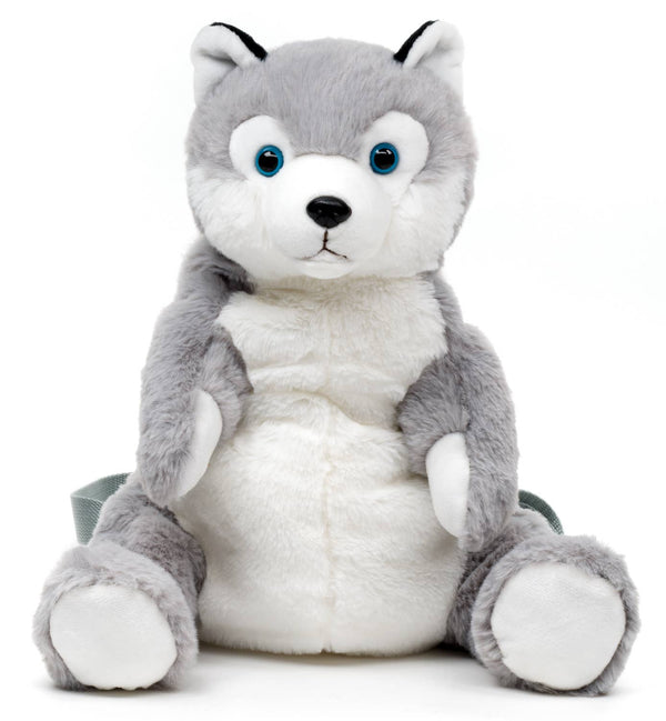 Sac à dos en peluche (Husky) - 35 cm (hauteur) Uni Toys