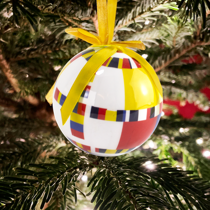 Ornement de Noël incassable Mondriaan Boogie Woogie
