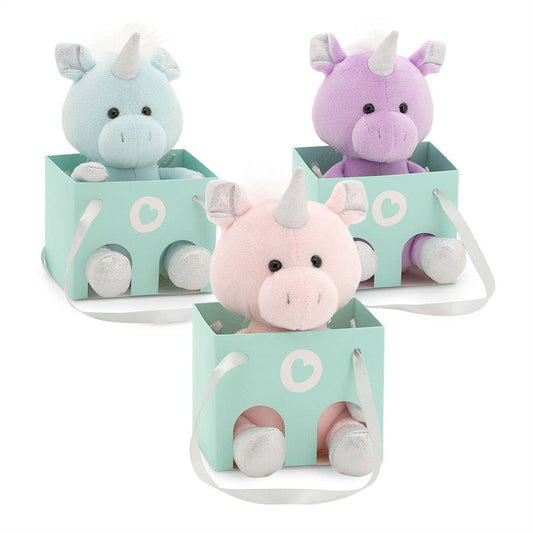 Unicórnio de peluche surpresa - 15 cm - desde o nascimento
