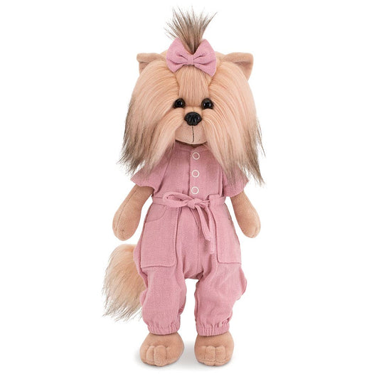 Cão de peluche Lucky Yoyo: Caminha confortavelmente, 38 cm