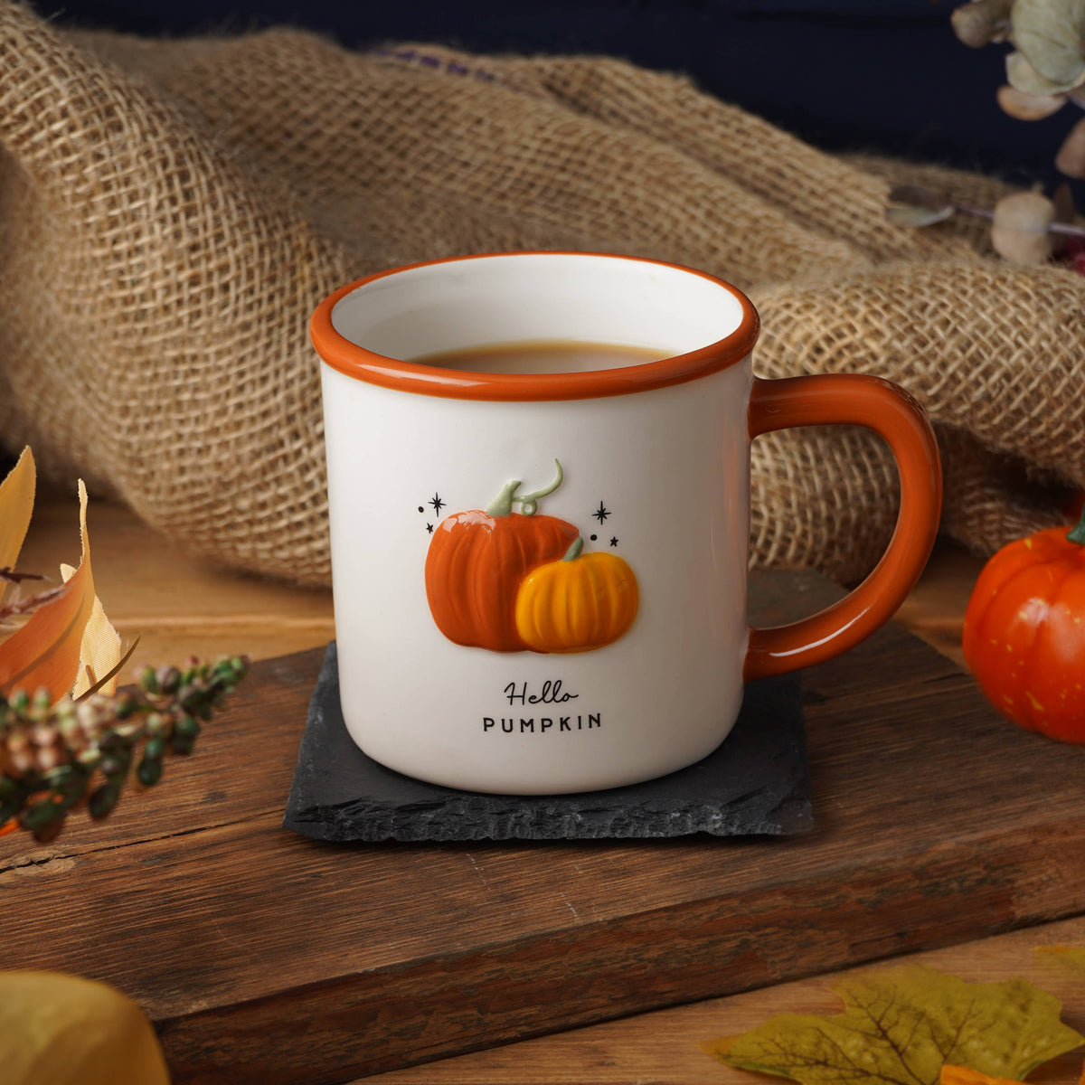Mug Citrouilles « Hello Pumpkin » – 400 ml