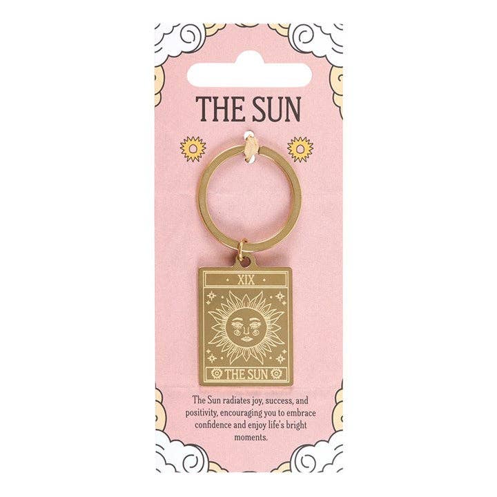 Llavero con carta del Tarot El Sol