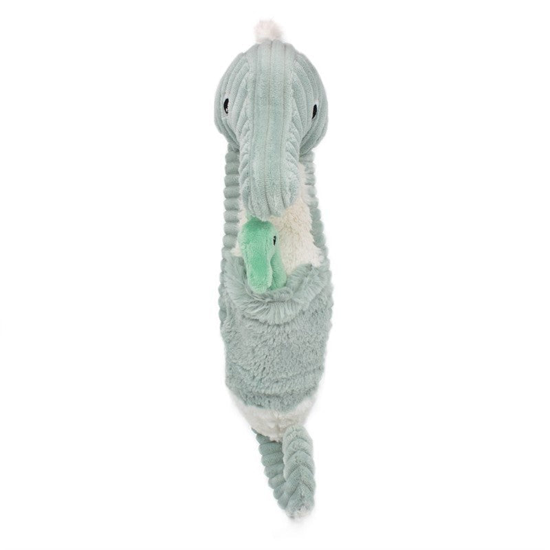 Peluche hippocampe Papadou papa et son bébé menthe – Les Ptipotos – vue 3