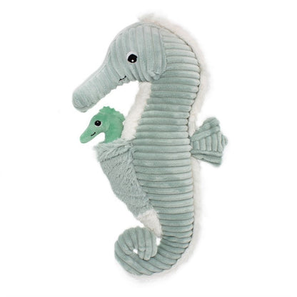 Peluche hippocampe Papadou papa et son bébé menthe – Les Ptipotos – vue 4
