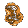 Pin fósil de pterodáctilo
