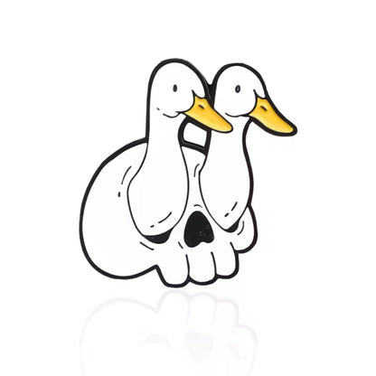 pins canards blancs skull