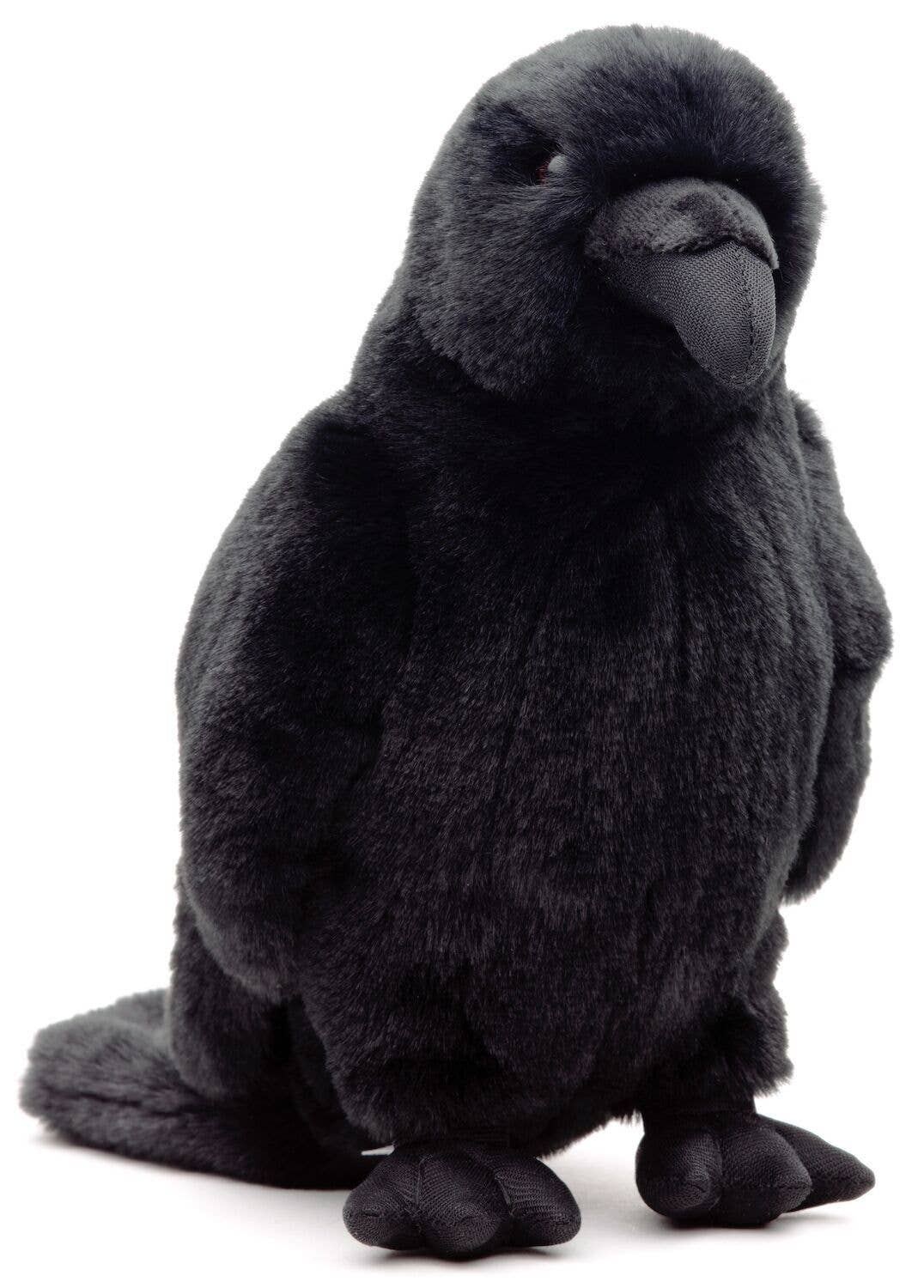 Zwarte kraai - 23 cm (hoogte) - knuffel/pluche