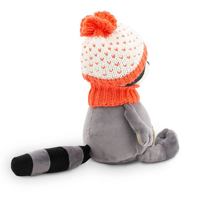 Denny the plush raccoon: fresh orange - 25 cm - 0+
