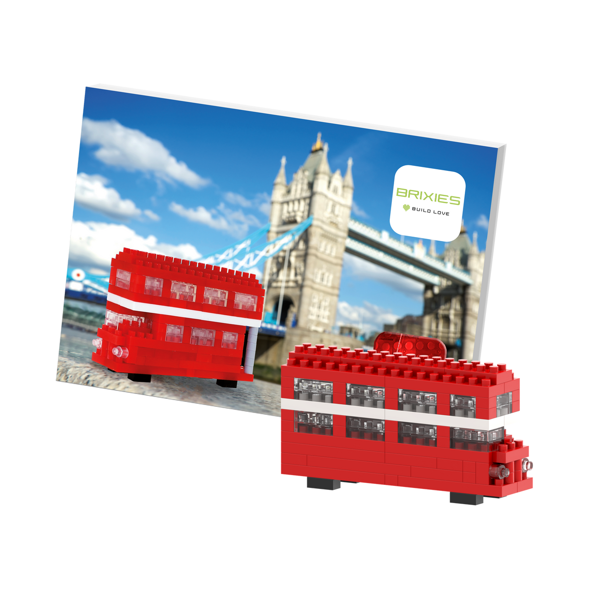 Carte Postale BRIXIES Bus Anglais