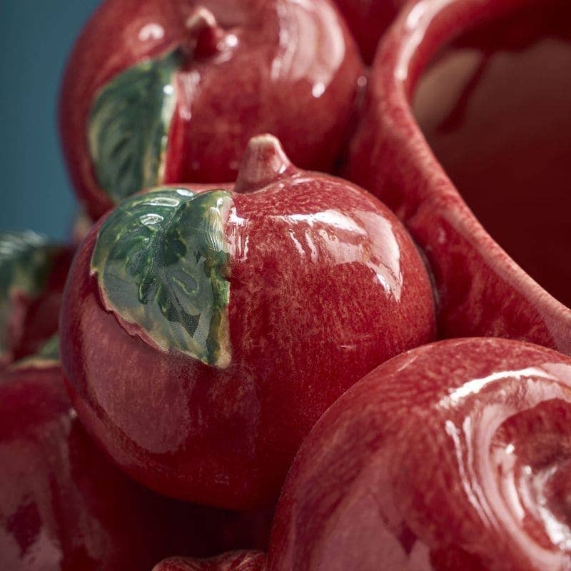 Jarrón de manzana, gres rojo, 42 x 42 x 32 cm