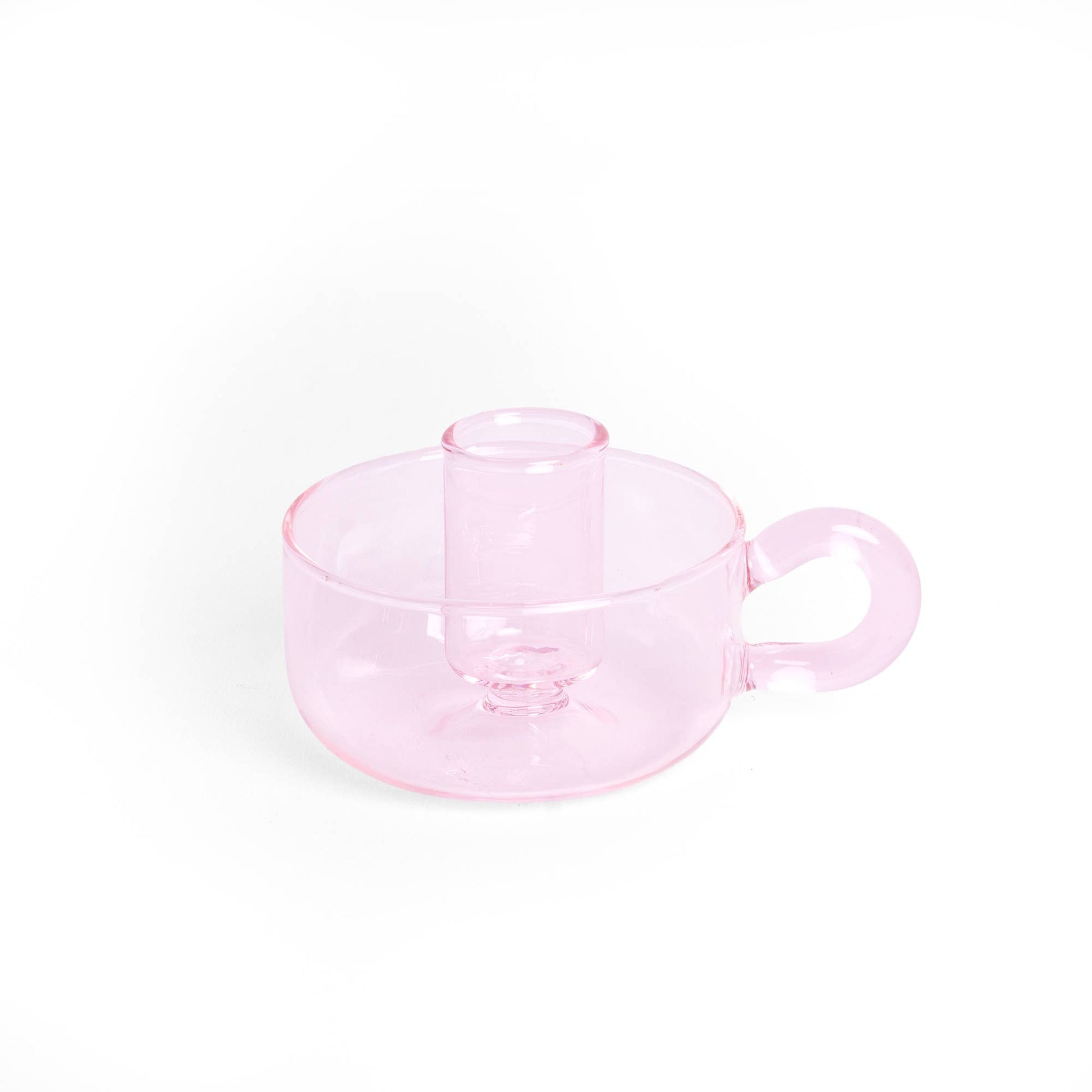 Bougeoir Classique Cristal Rose S2 Helio Ferretti Vue 3