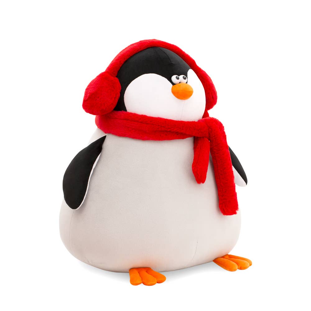 Peluche Orange Life Pingouin avec Écharpe (20cm)