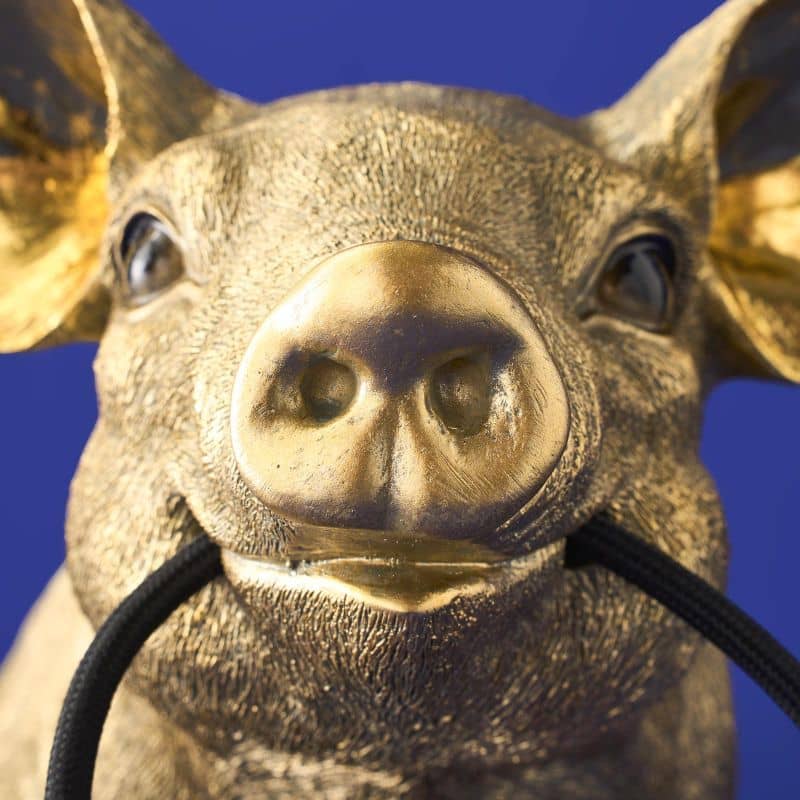 Gouden Varken Tafellamp