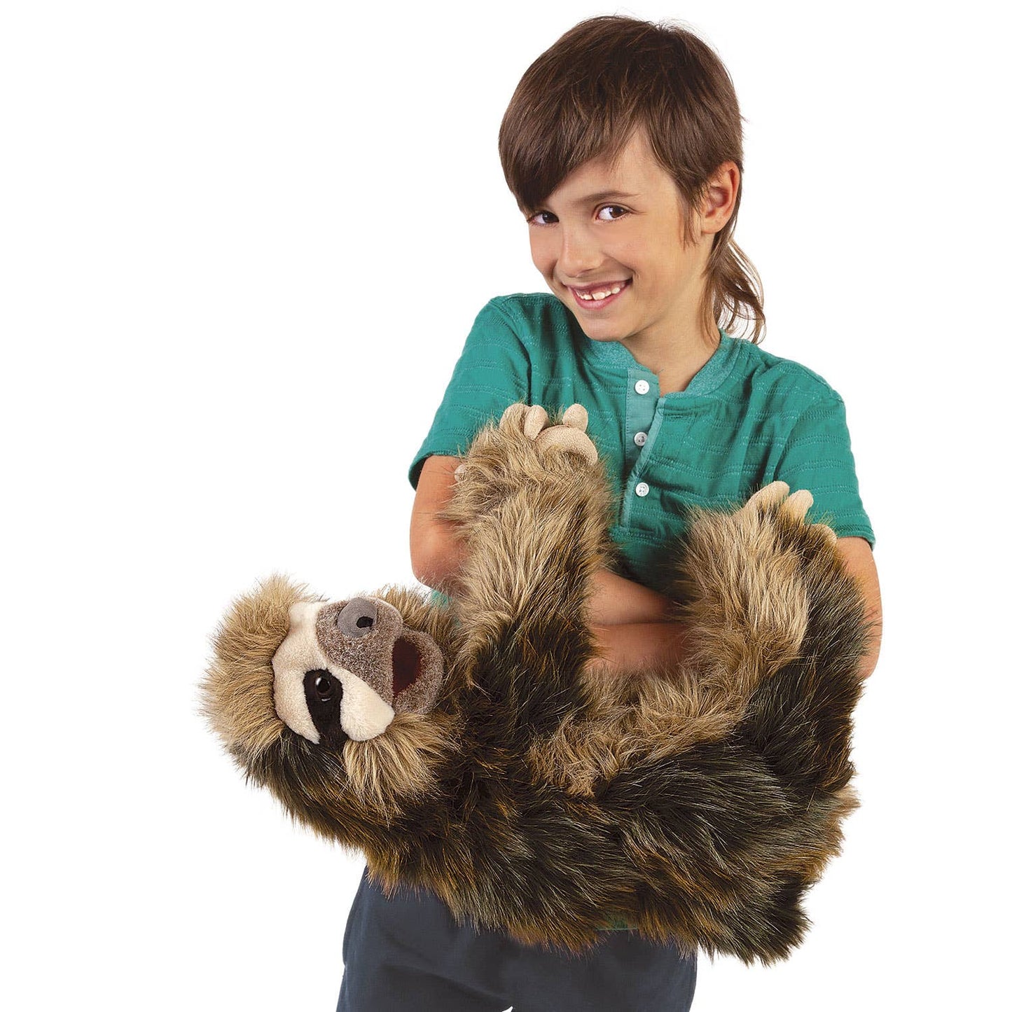 Marionnette à doigt Paresseux à trois doigts 3131/ Paresseux à trois doigts Folkmanis réaliste