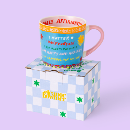 Taza de afirmaciones diarias