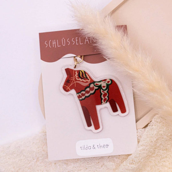 Llavero del caballo Dalecarlian