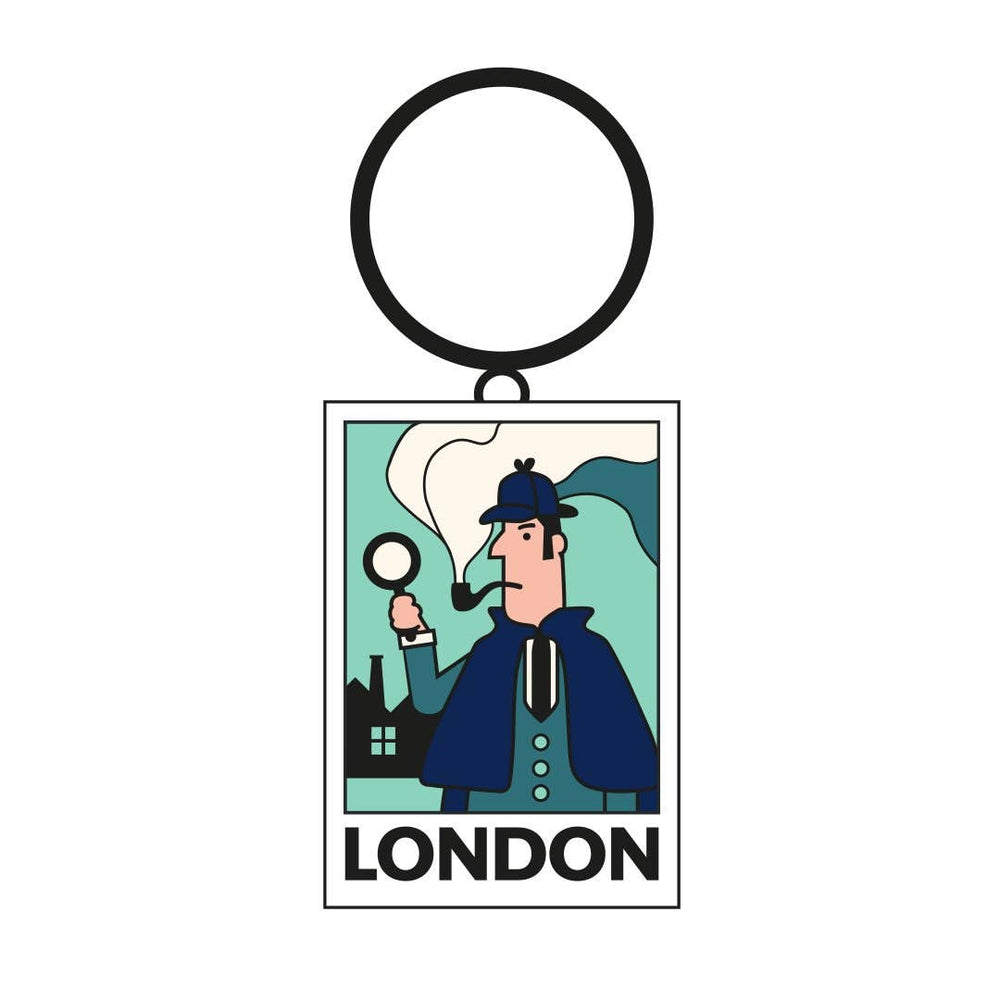 Llavero de Sherlock Holmes, llavero de libro literario de Londres