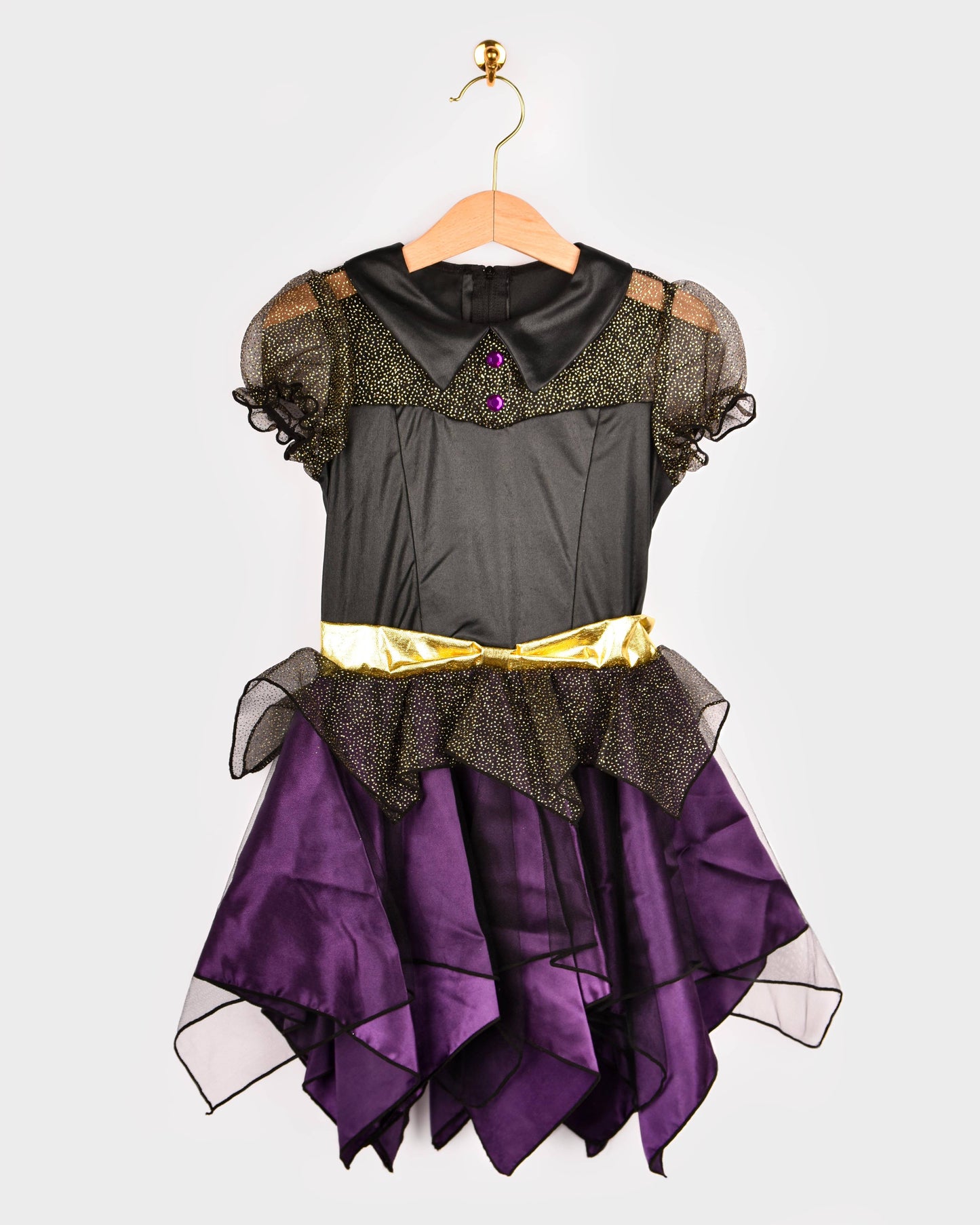 Robe de sorcière et chapeau Deluxe 110-116 cl 4-6 ans