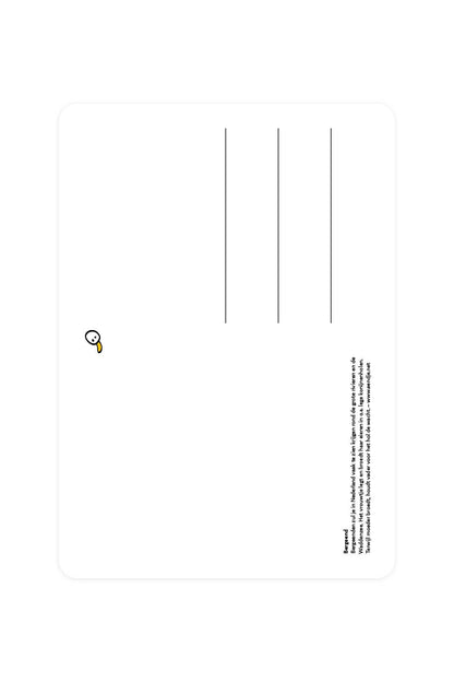 Postal con pato silvestre