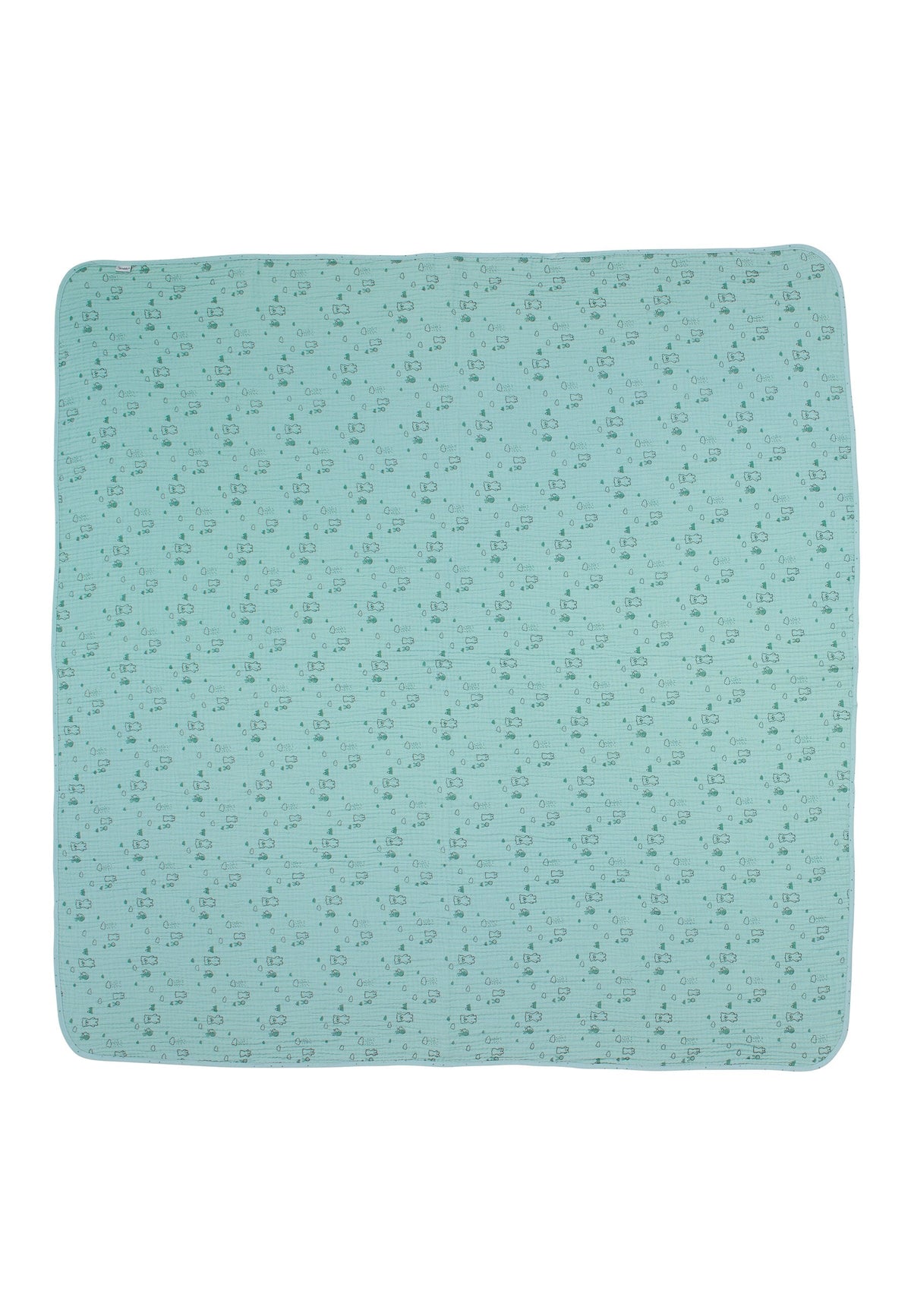 Couverture bébé Ours Ben en mousseline - 120 x 120 cm – vue 2