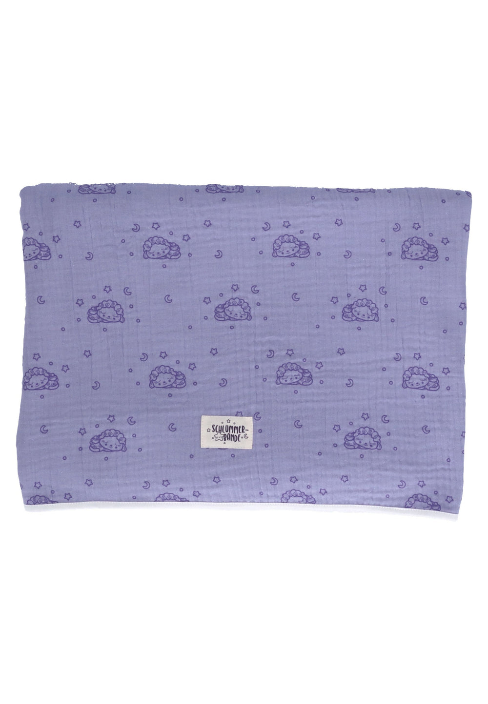Couverture bébé Mouton endormi en mousseline - 120 x 120 cm