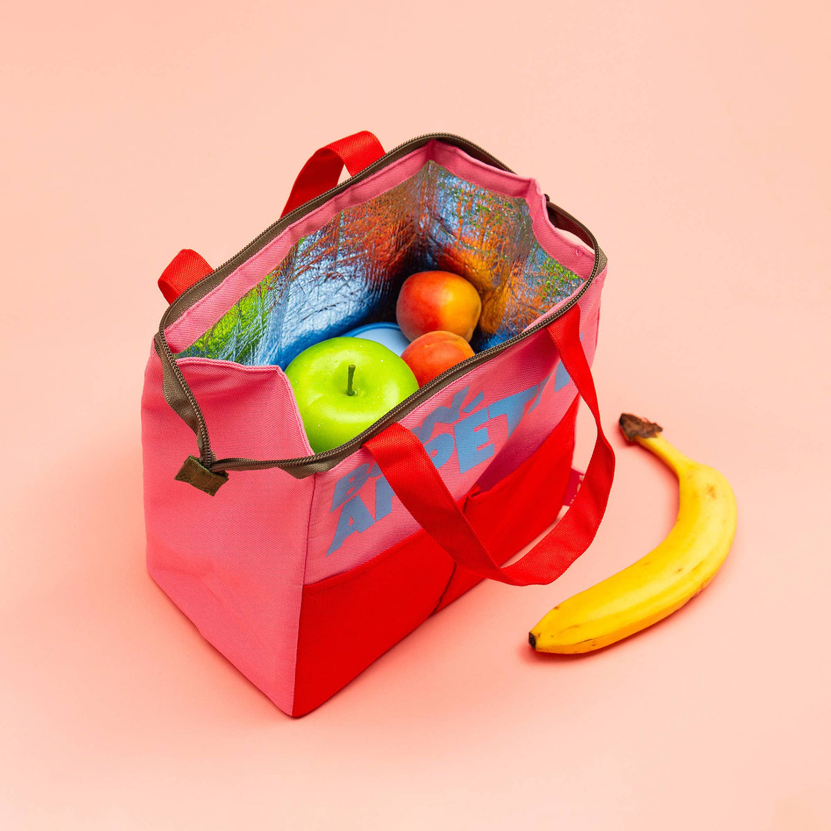 Geïsoleerde tas "Bon Appétit" - Rood