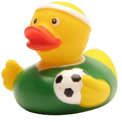 Camiseta verde de futbolista de los Ducks