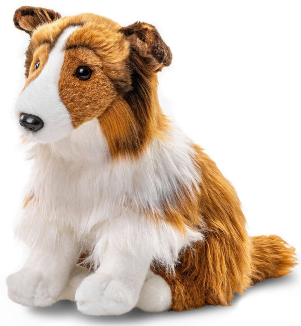 Colley à poil long (sans laisse) 27 cm (hauteur) - doudouil/peluche Uni Toys