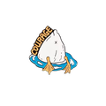 Pin de pato blanco "Coraje"