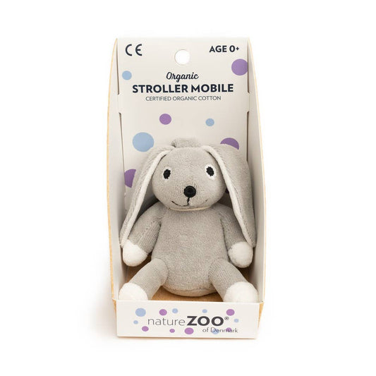 Mobile pour poussette Lapin - gris