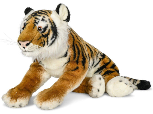Gran tigre de peluche tumbado