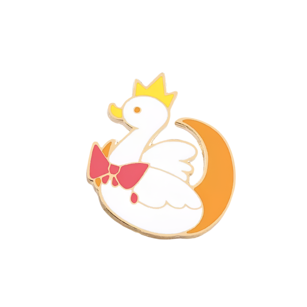 Pin's Canard Blanc Lune