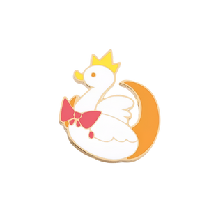 White Moon Duck Pin