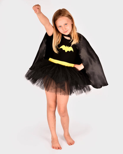 Robe Tutu Batgirl avec cape 110-116 cl 4-6 ans