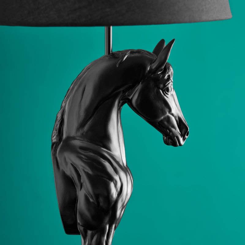 Lampe de table Cheval Wendy, Noir