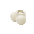 Portacandele - Scroto - Poliresina - Sabbia - 7,5x5,5x4cm