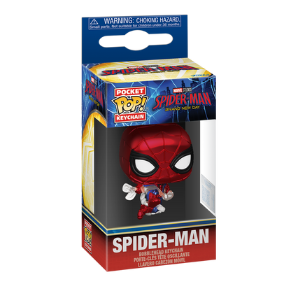 Funko Pop! Keychain Spider-Man (Brand New Day) (Metallic) - boîte officielle