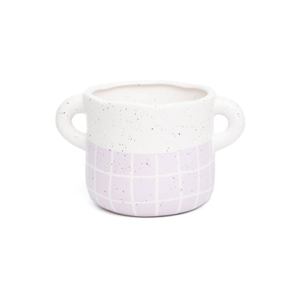 Vase Violet Fait Main Peint à la Main Helio Ferretti Vue 1